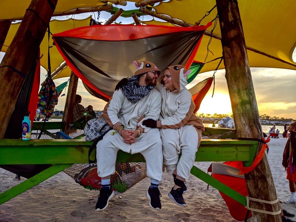 At a festival