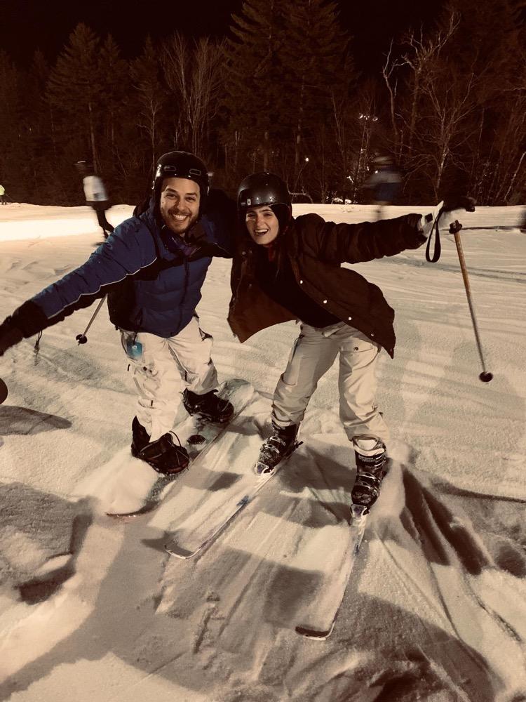 First time skiing