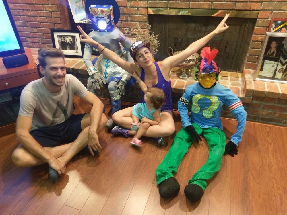 Shirley and Daniel with family and friends