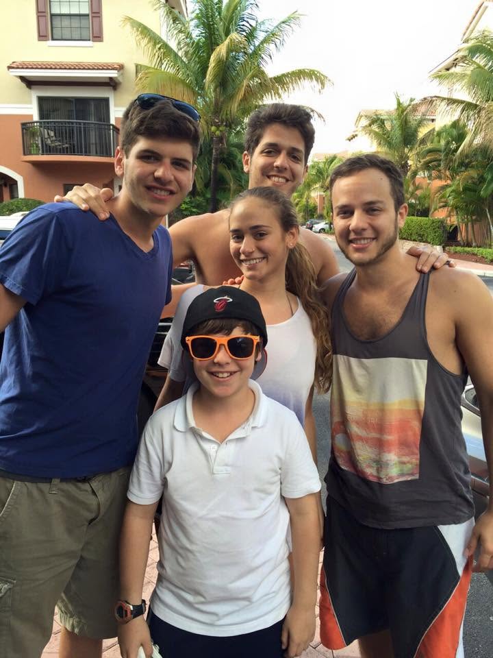 Shirley and Daniel with family and friends