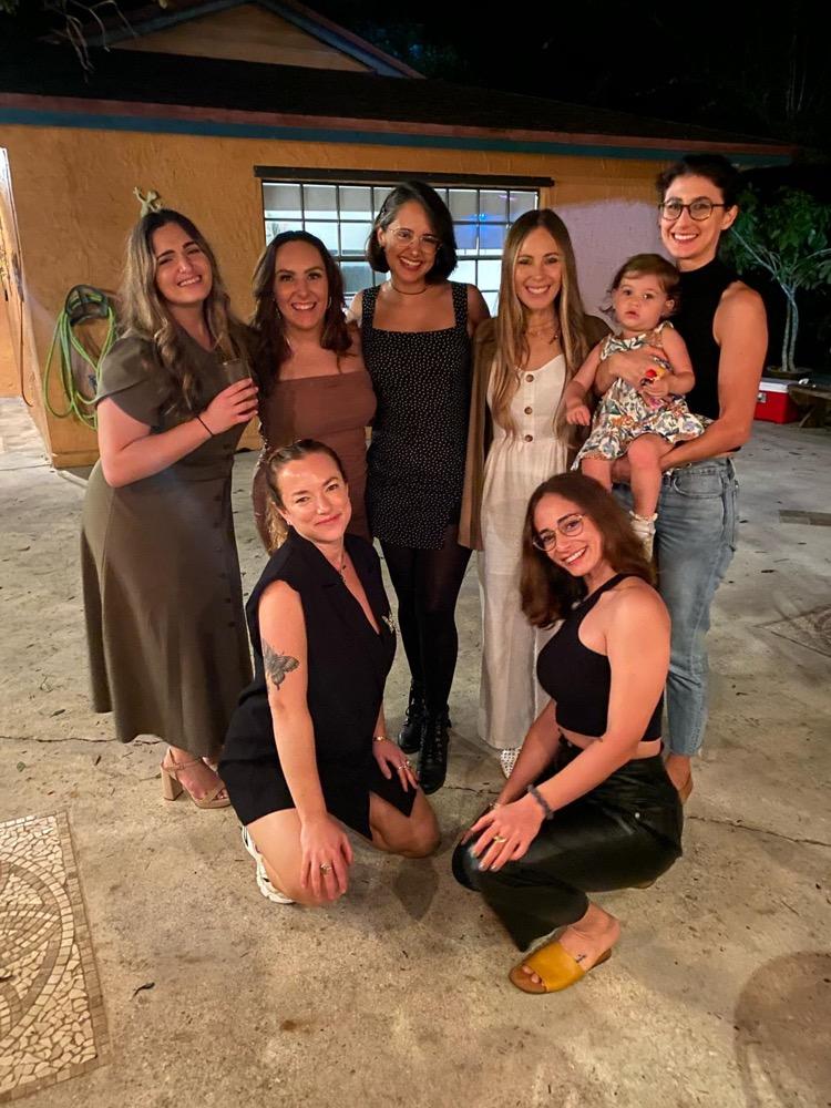 Shirley and Daniel with family and friends