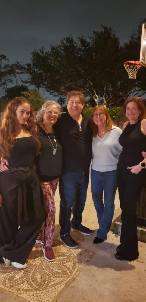 Shirley and Daniel with family and friends