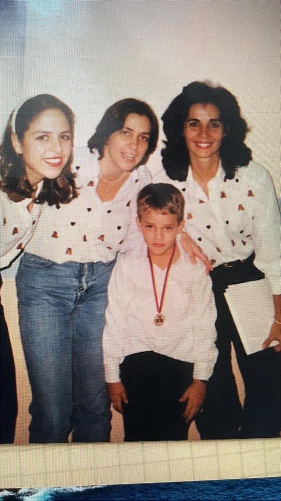 Shirley and Daniel with family and friends