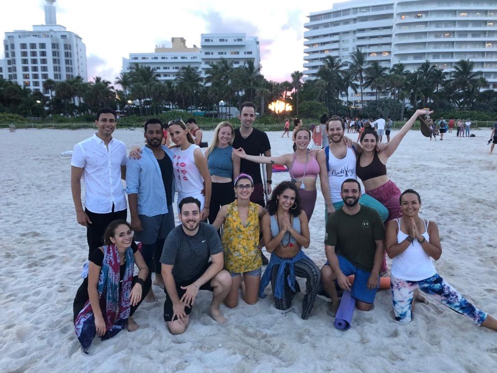 Shirley and Daniel with family and friends