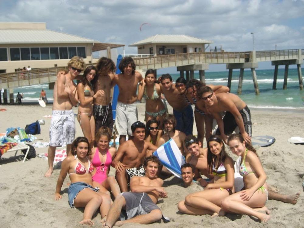Shirley and Daniel with family and friends