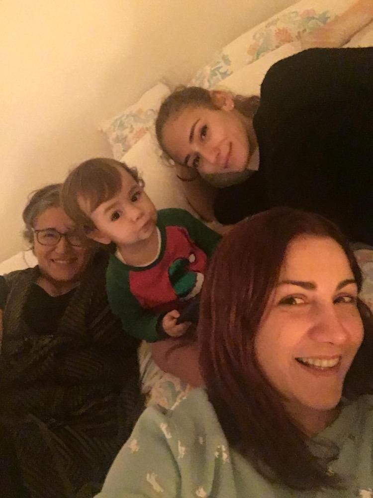 Shirley and Daniel with family and friends