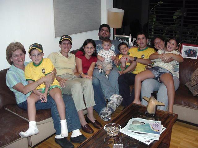 Shirley and Daniel with family and friends