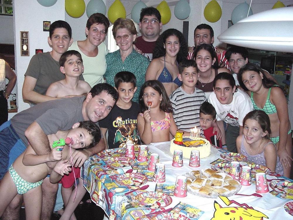 Shirley and Daniel with family and friends