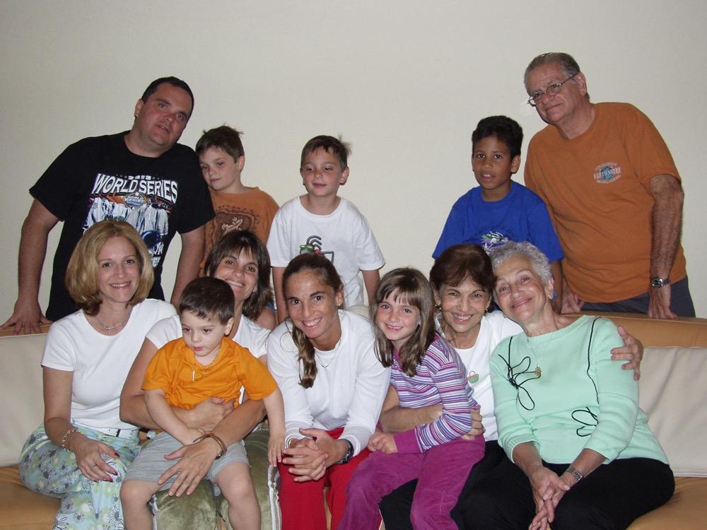Shirley and Daniel with family and friends